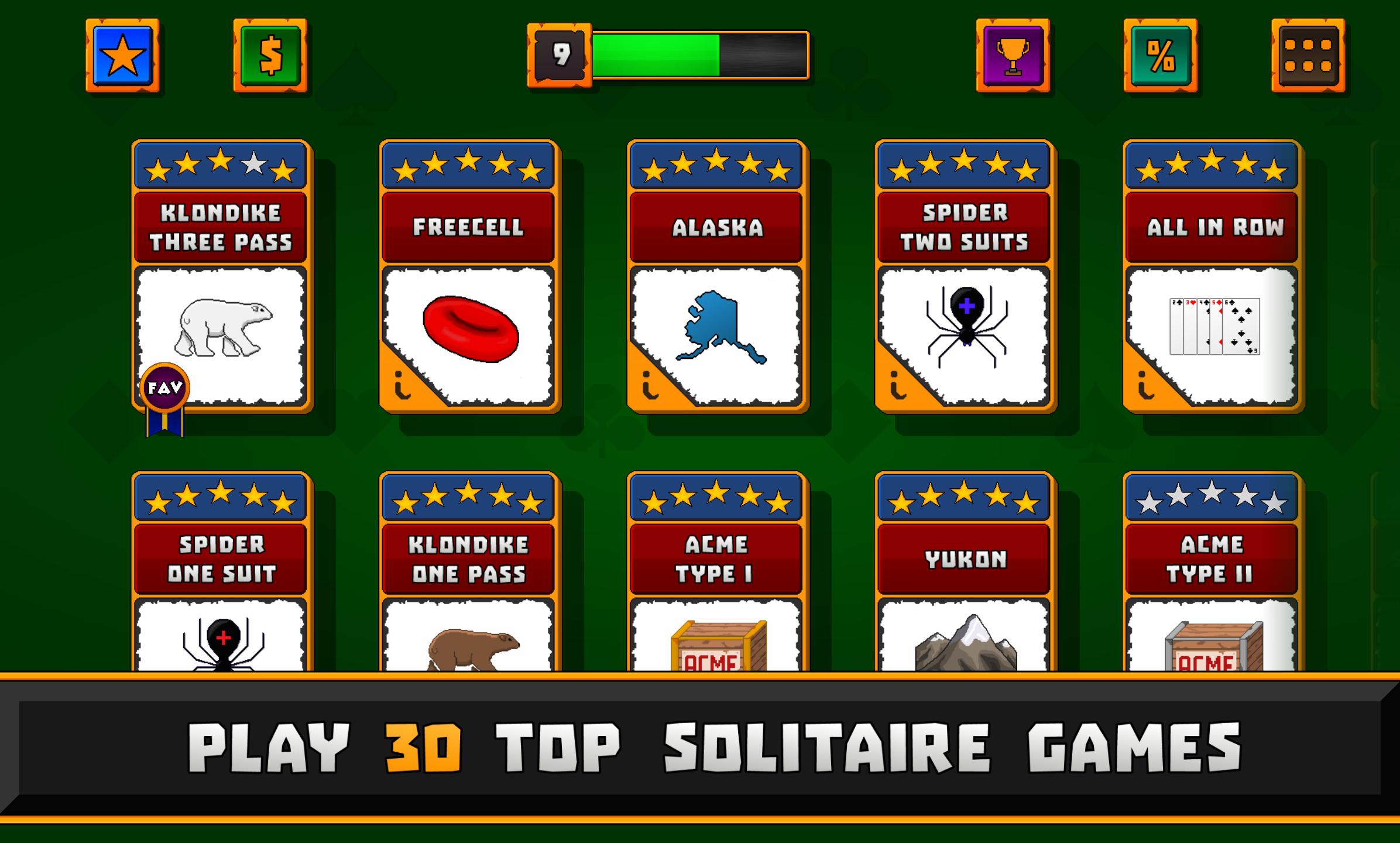 Classic Solitaire Card Games Pack
