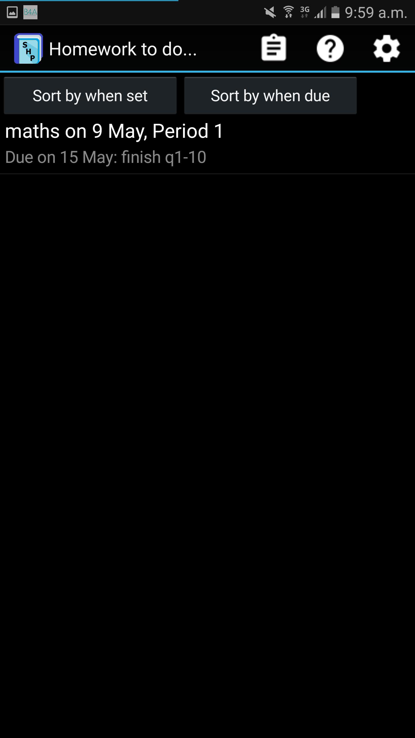 Student Homework Planner