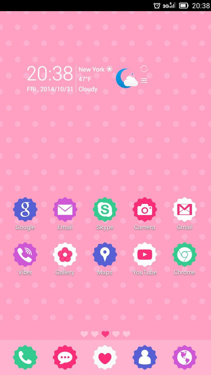 GoCute Free Go Launcher Theme