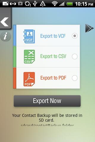 Contacts Backup & Export