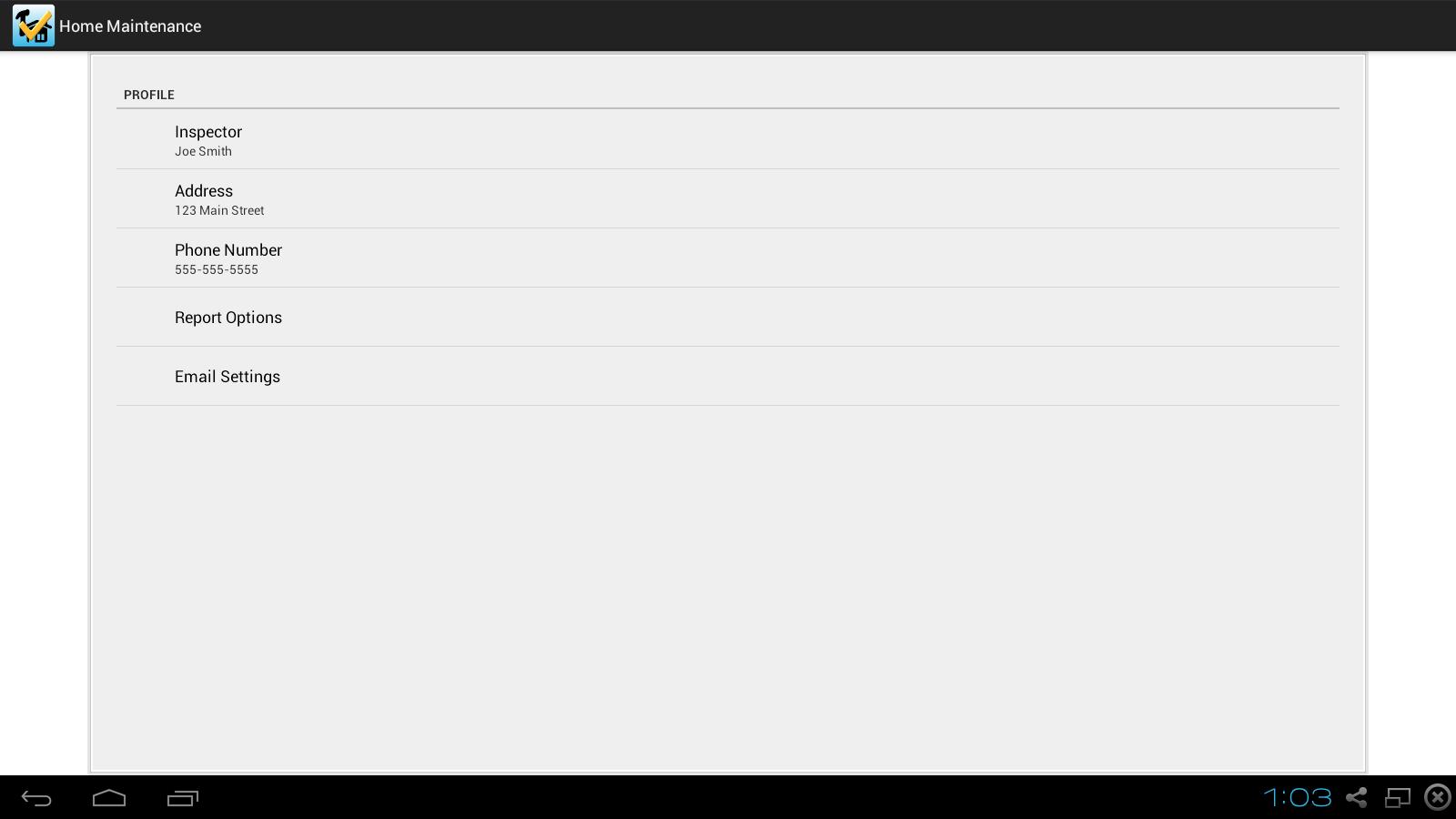 Home Maintenance Checklist