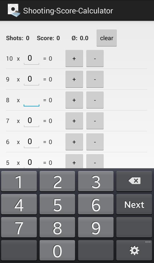 Shooting-Score-Calculator