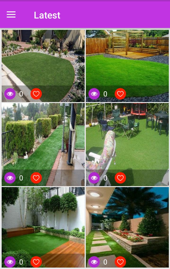 Design Of Artificial Turf Garden
