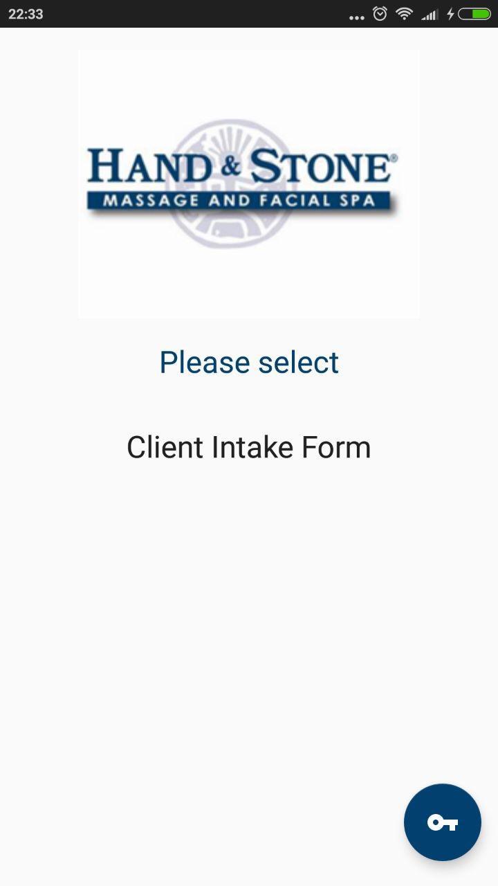 Hand and Stone Intake Form Tex