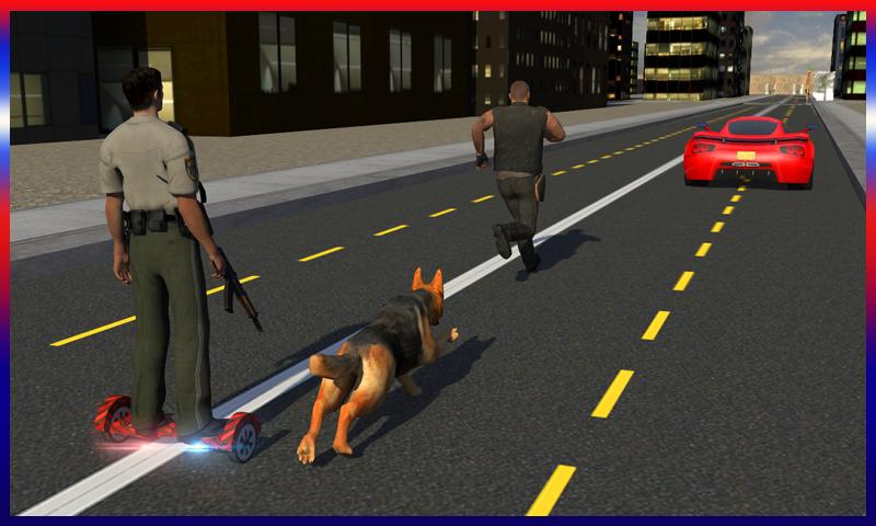 Hoverboard Cop Dog Crime Chase