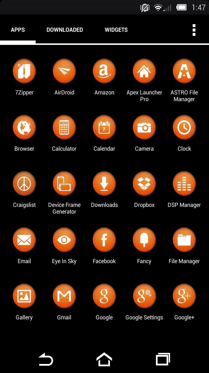 Circons Orange Icon Pack