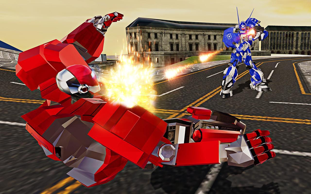 US Police Transform Robot Unicorn Horse Chase Game