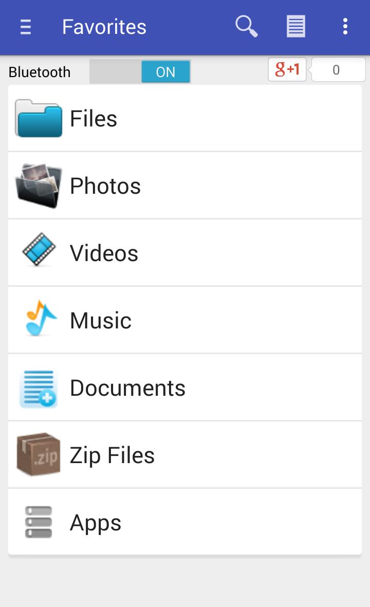 Bluetooth Share Files