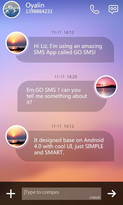EASE THEME GO SMS PRO EX