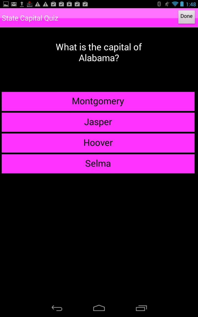 States Game For Kids: Capitals