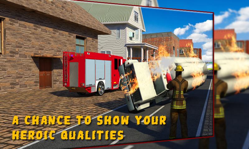 Firefighter hero rescue operation