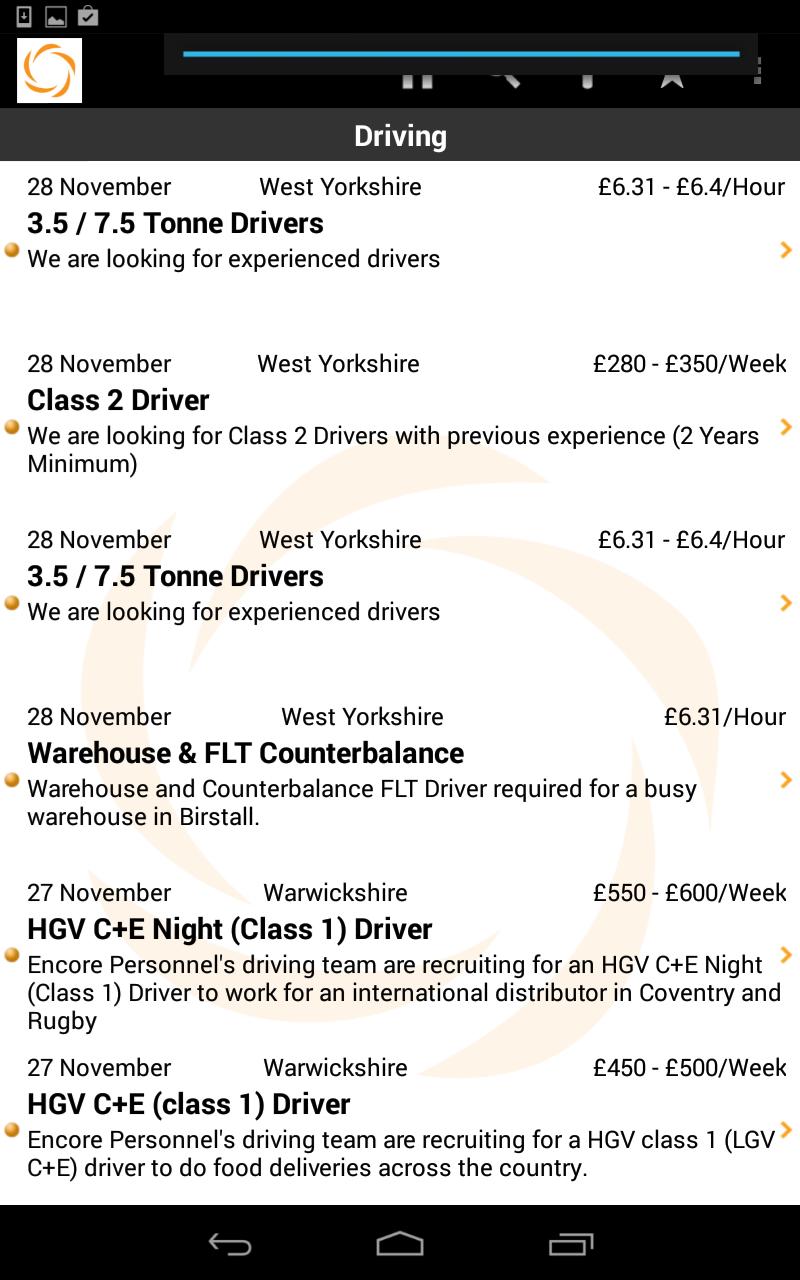 Encore Personnel Careers App