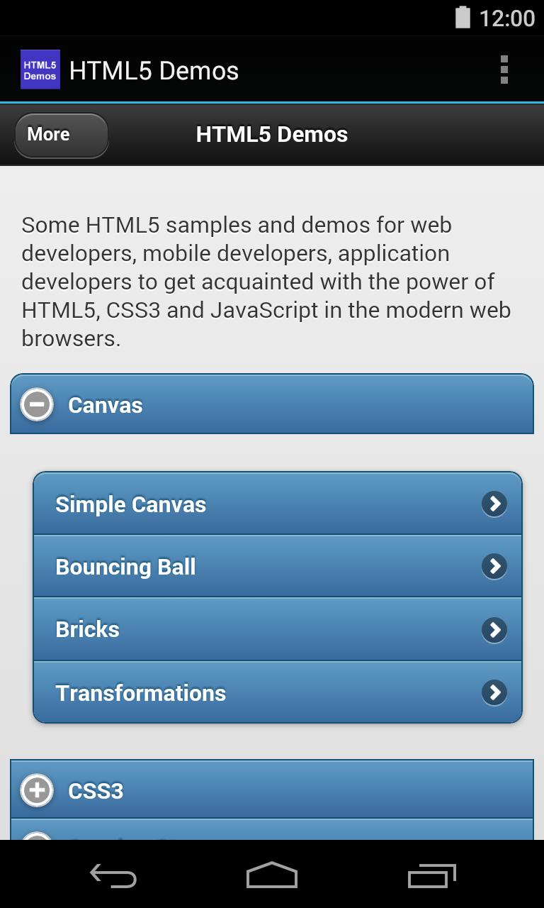 HTML5 Demos