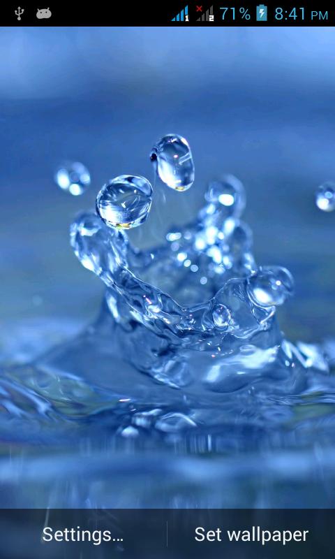Water Splash Live Wallpaper