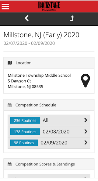 Backstage Competition