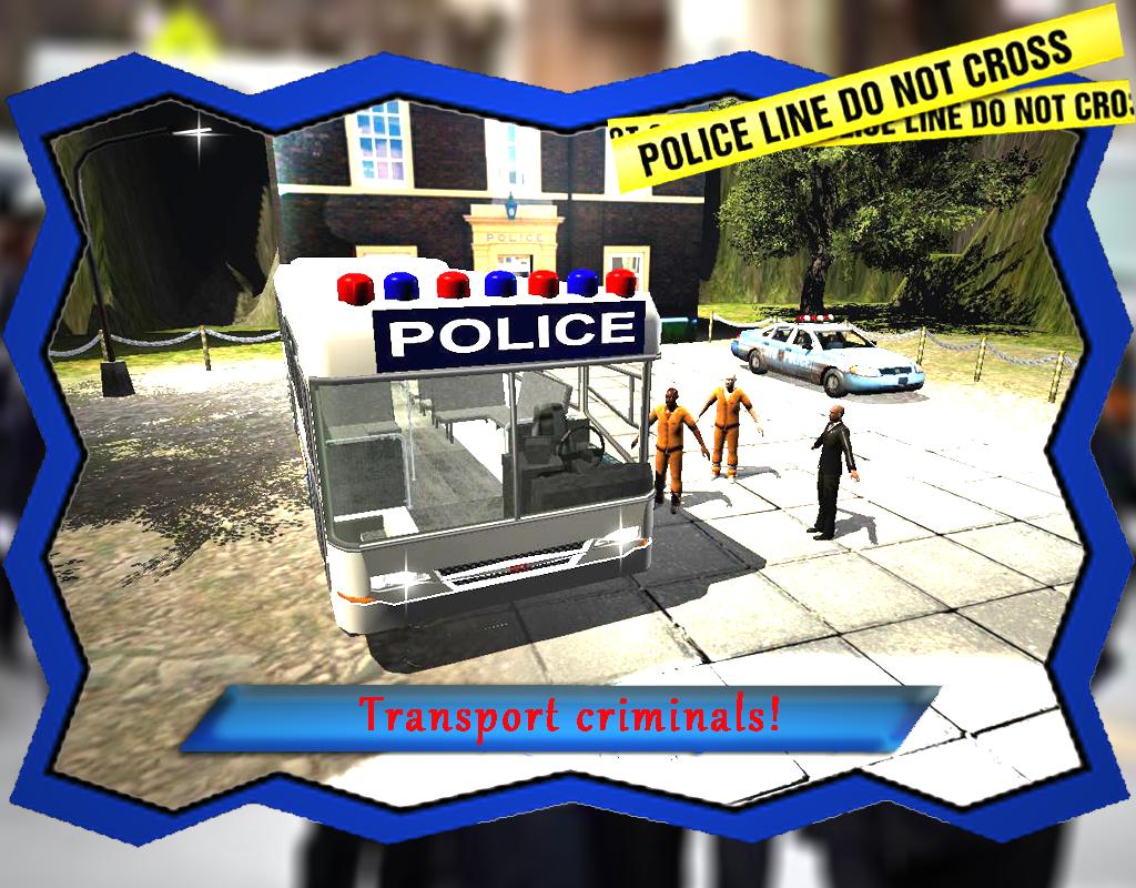 Police Staff Bus Transport 3D