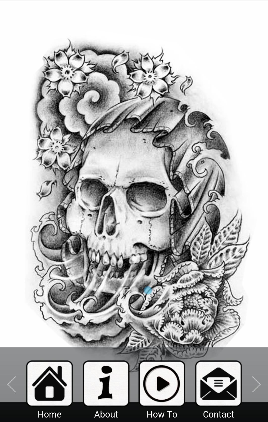 Draw Tatto Skulls