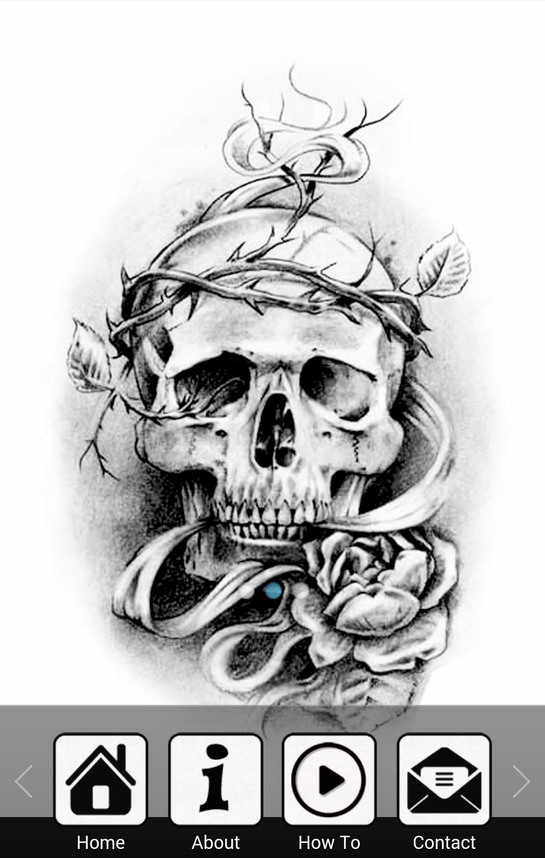 Draw Tatto Skulls