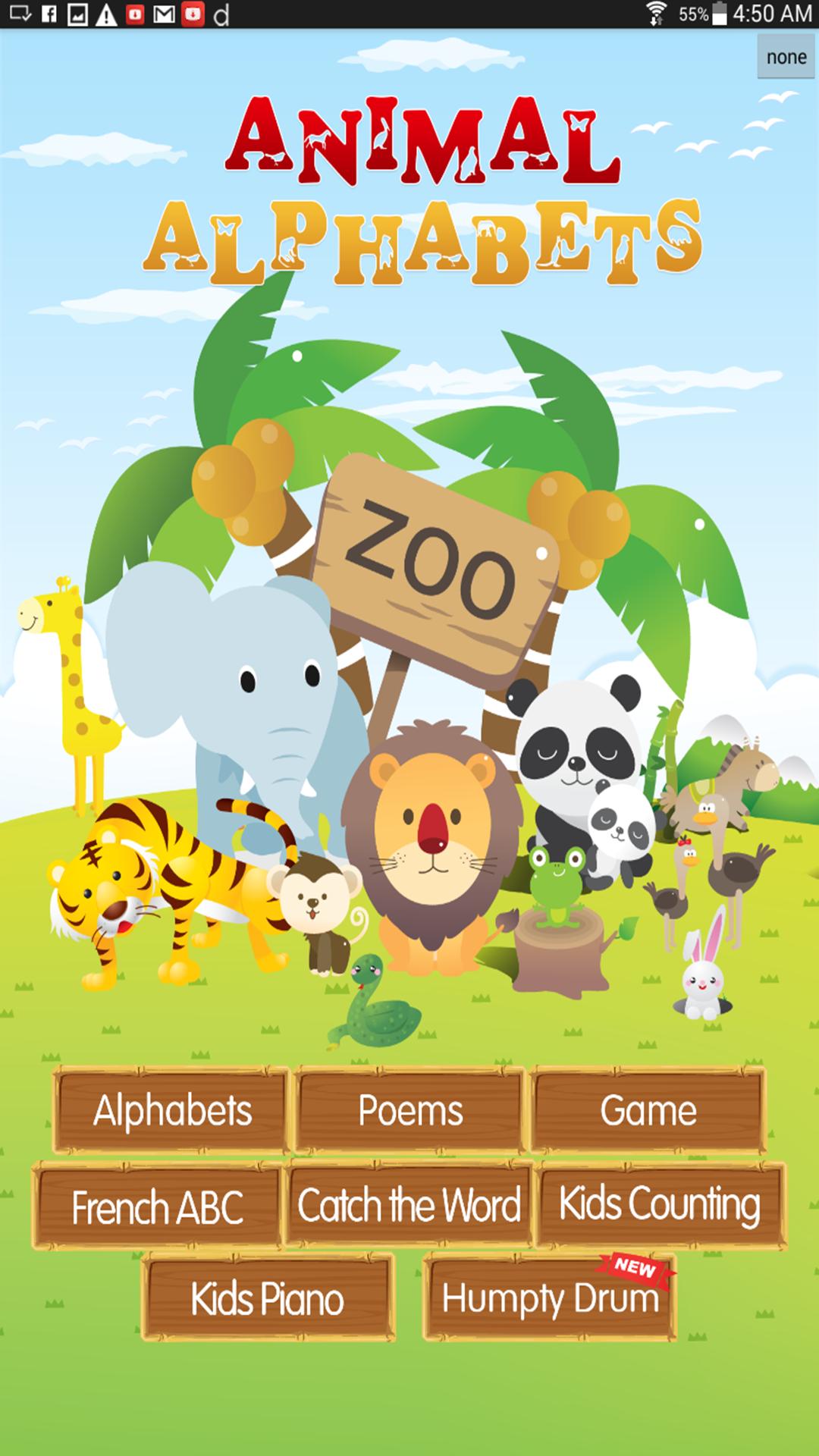 Animal Alphabets ABC Poem Kids
