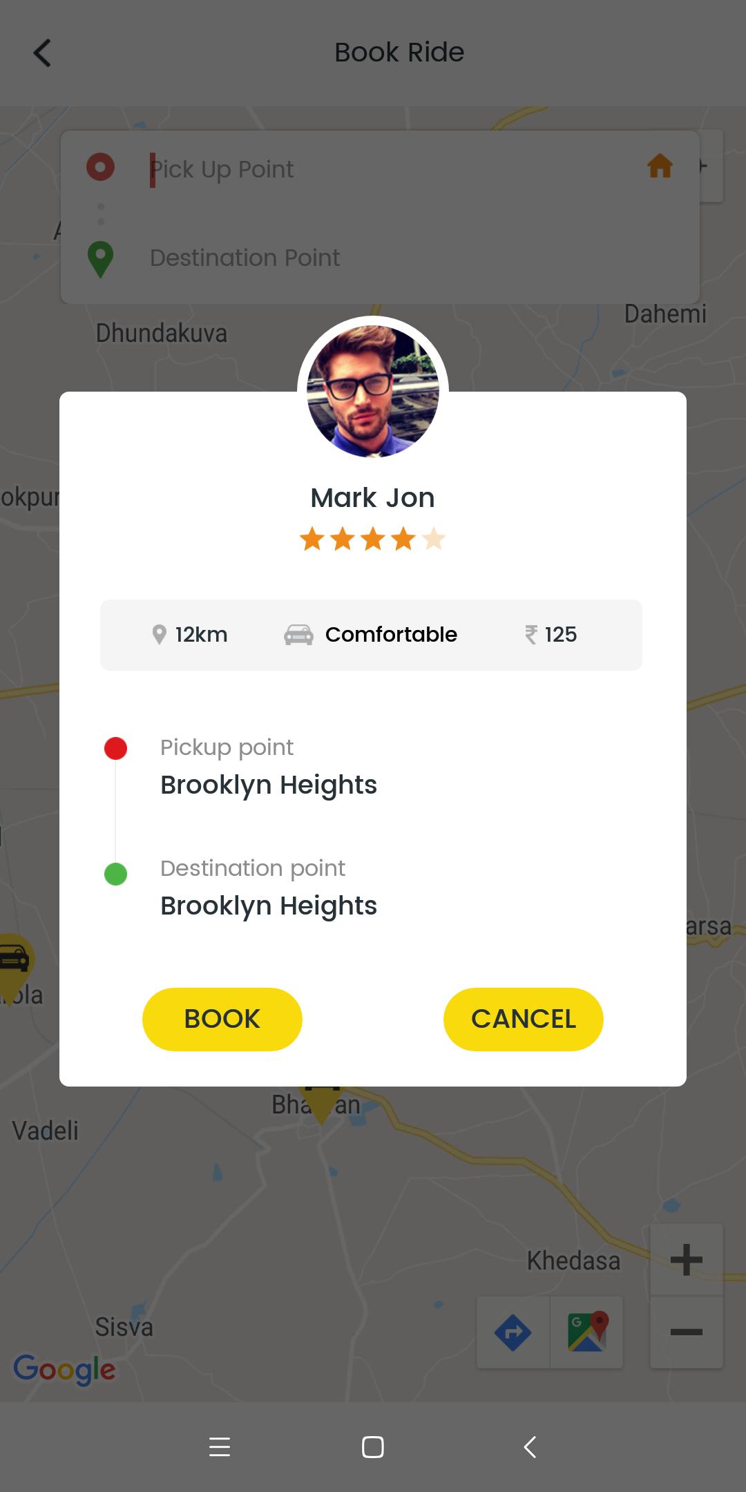 Taxi Booking UI Kit