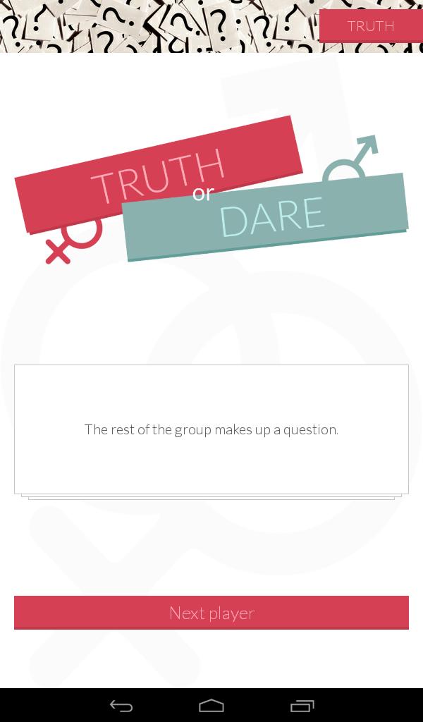 Erotic truth or dare