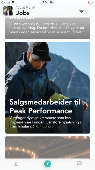 Mojob for job seekers