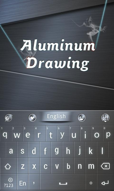Aluminum Drawing GO Keyboard