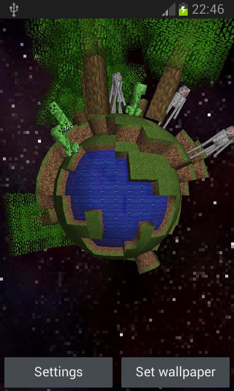 Craft World 3D Live Wallpaper