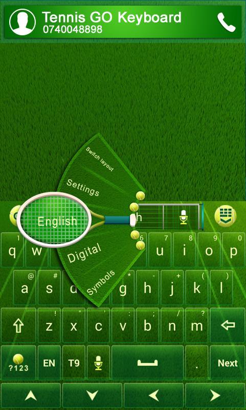 GO Keyboard Tennis Theme
