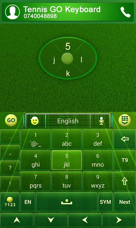 GO Keyboard Tennis Theme