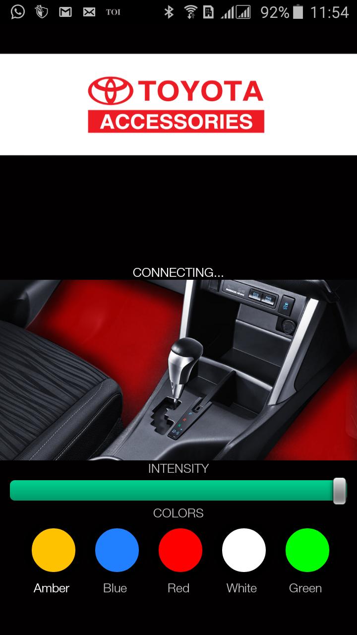 Toyota Leg room lamp