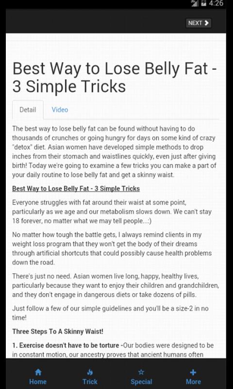 Best Way To Lose Belly Fat