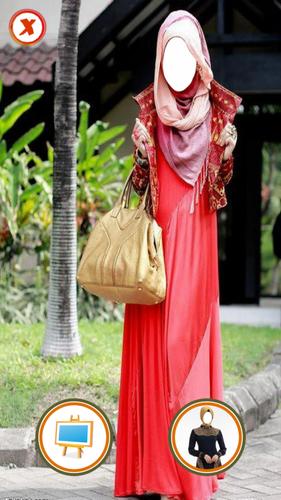 photo montage abaya gown