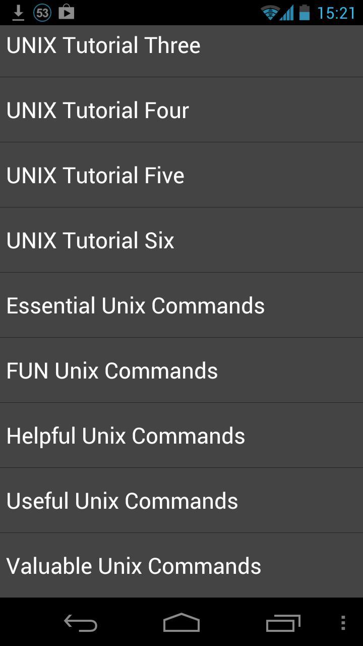 Unix Tutorials / Commands