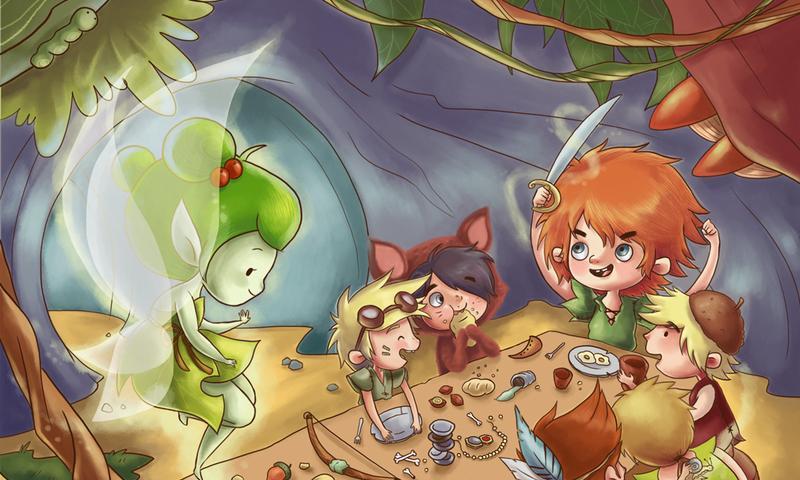 Peter Pan en kapitein Haak