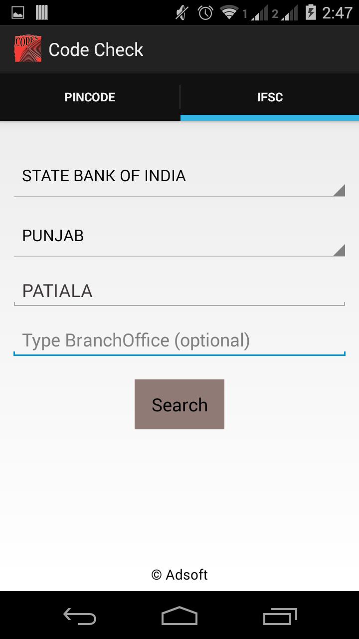 Pincode , IFSC (Code Pedia)