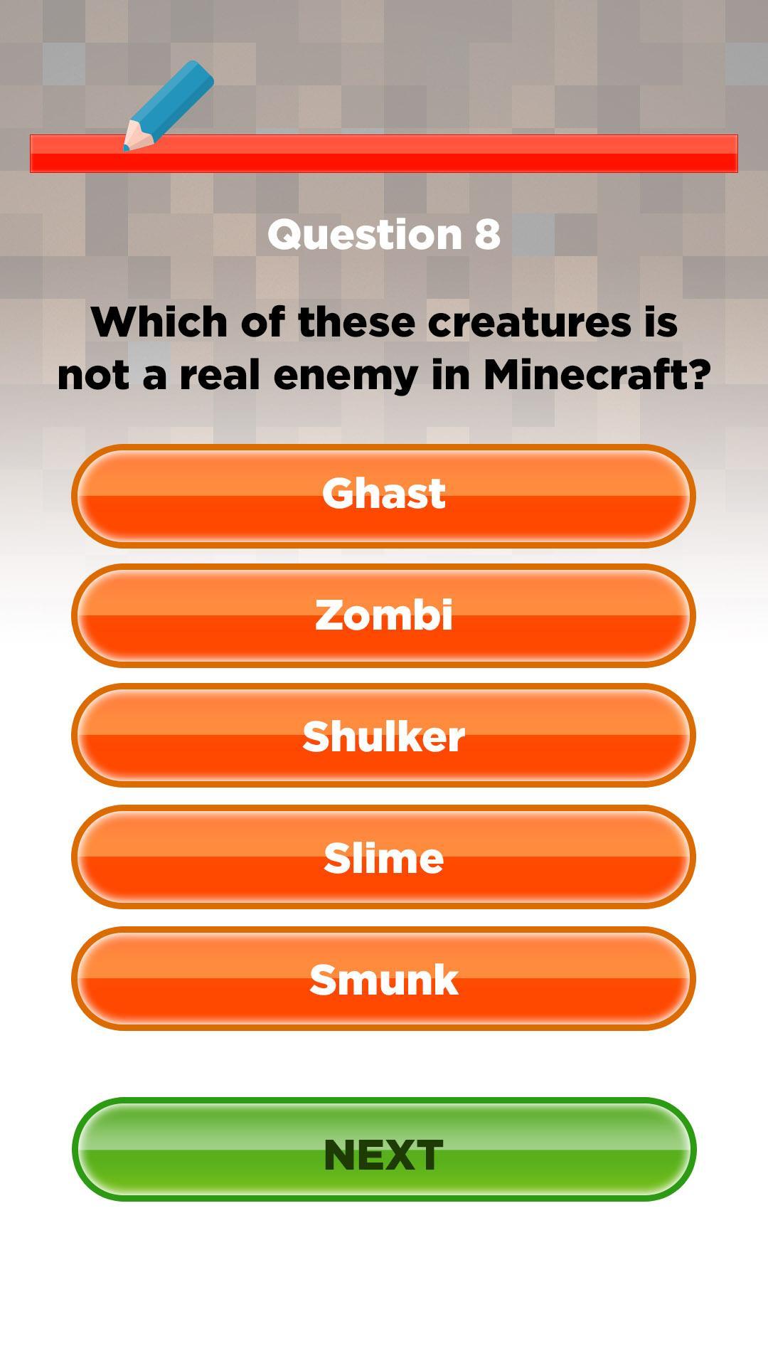 Mine Test: Minecraft Quiz