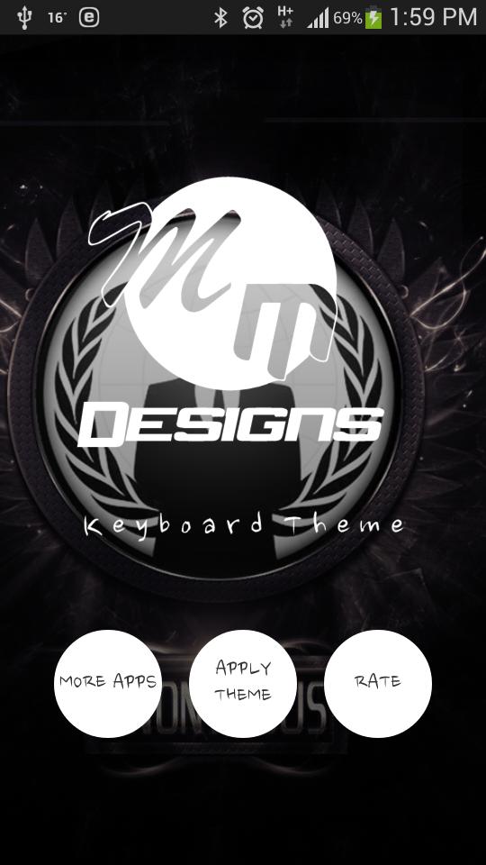 Anonymous Go Keyboard HD theme
