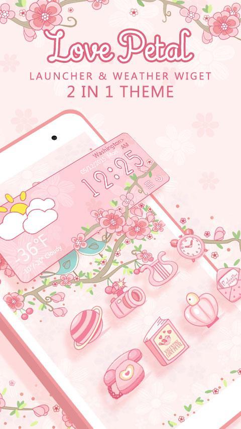 (FREE) Love Petal 2 In 1 Theme