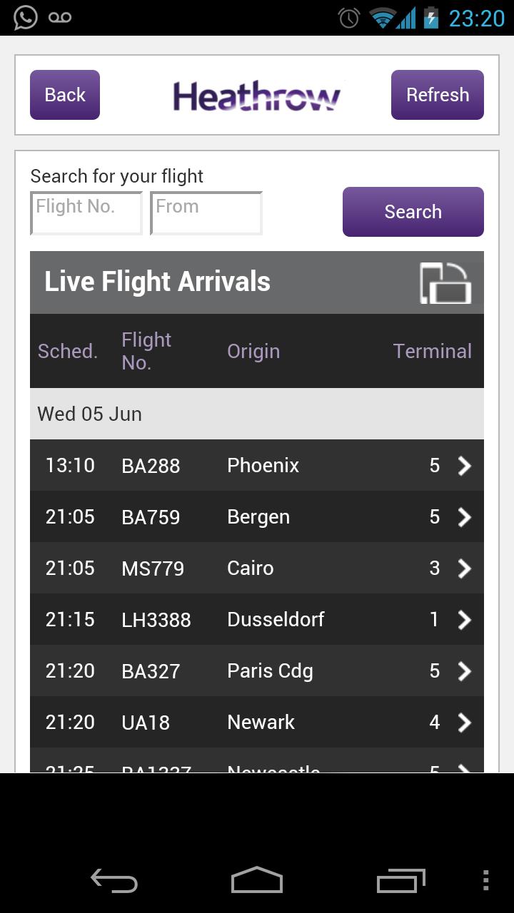London Heathrow Airport Mobile