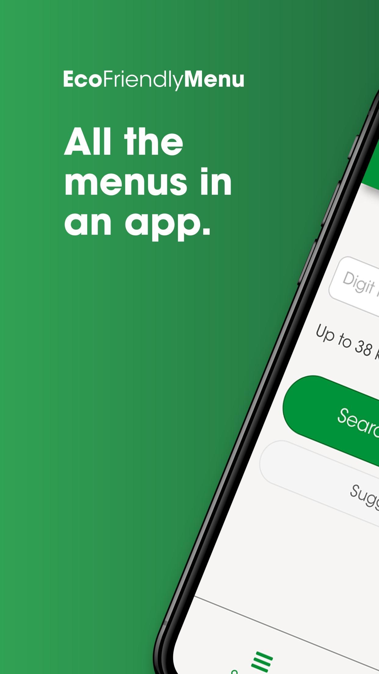 EcoFriendly Menu - Menu search engine