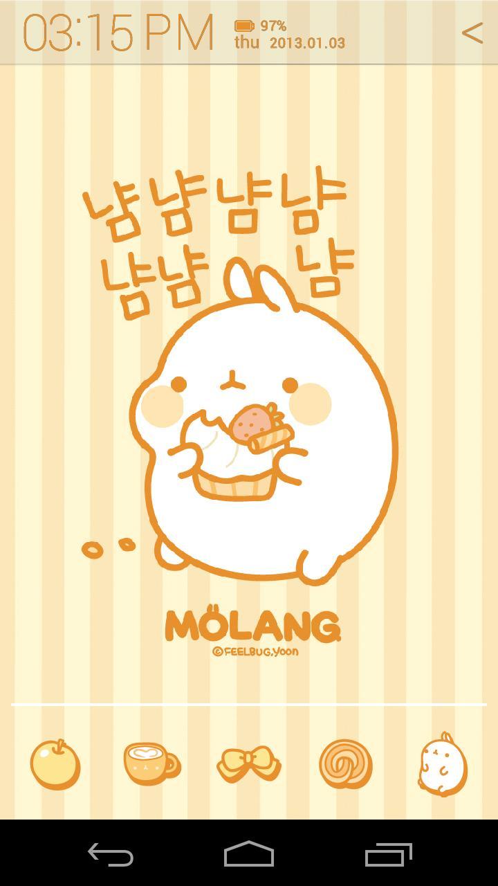 Molang Donut Yellow Atom theme