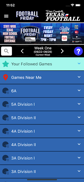 Texas Football Friday