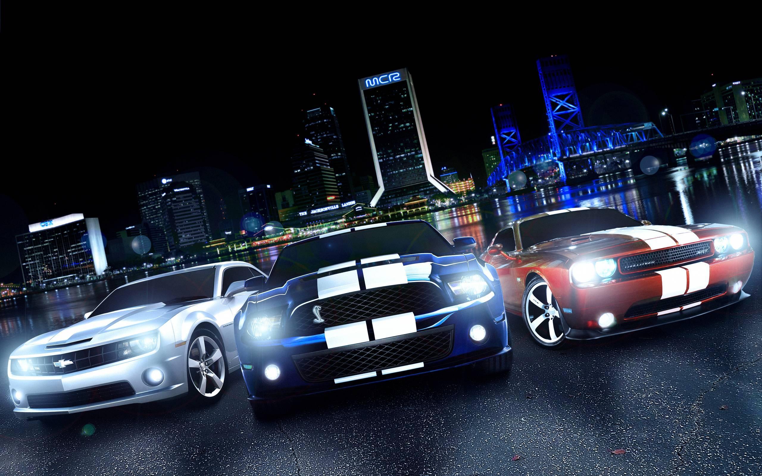 Muscle Cars Race Wallpaper
