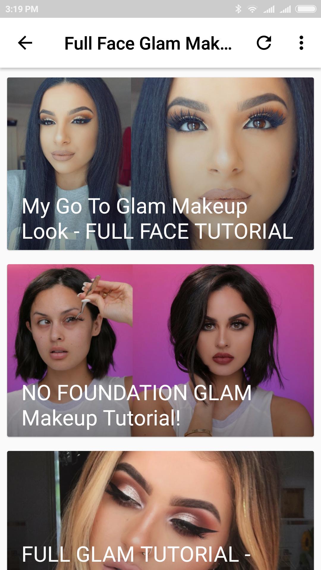 Full Face Glam Makeup