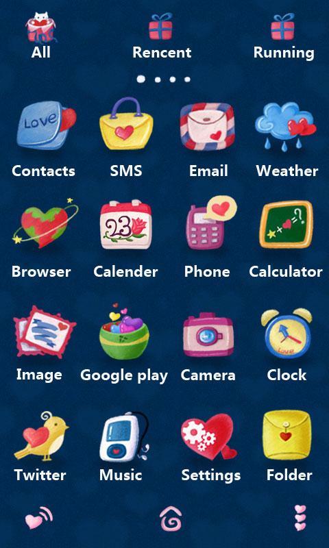 Romance GO Launcher Theme