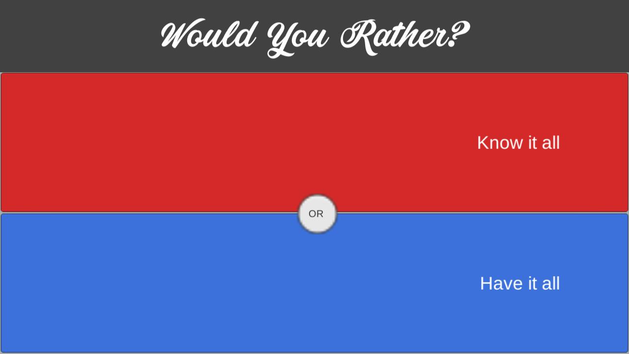 Would You Rather? Only Adult