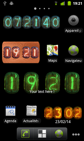 Nixie Clock Widget