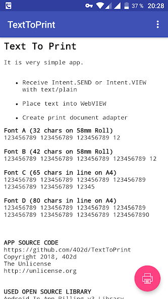 SHARE to PRINT.Intent