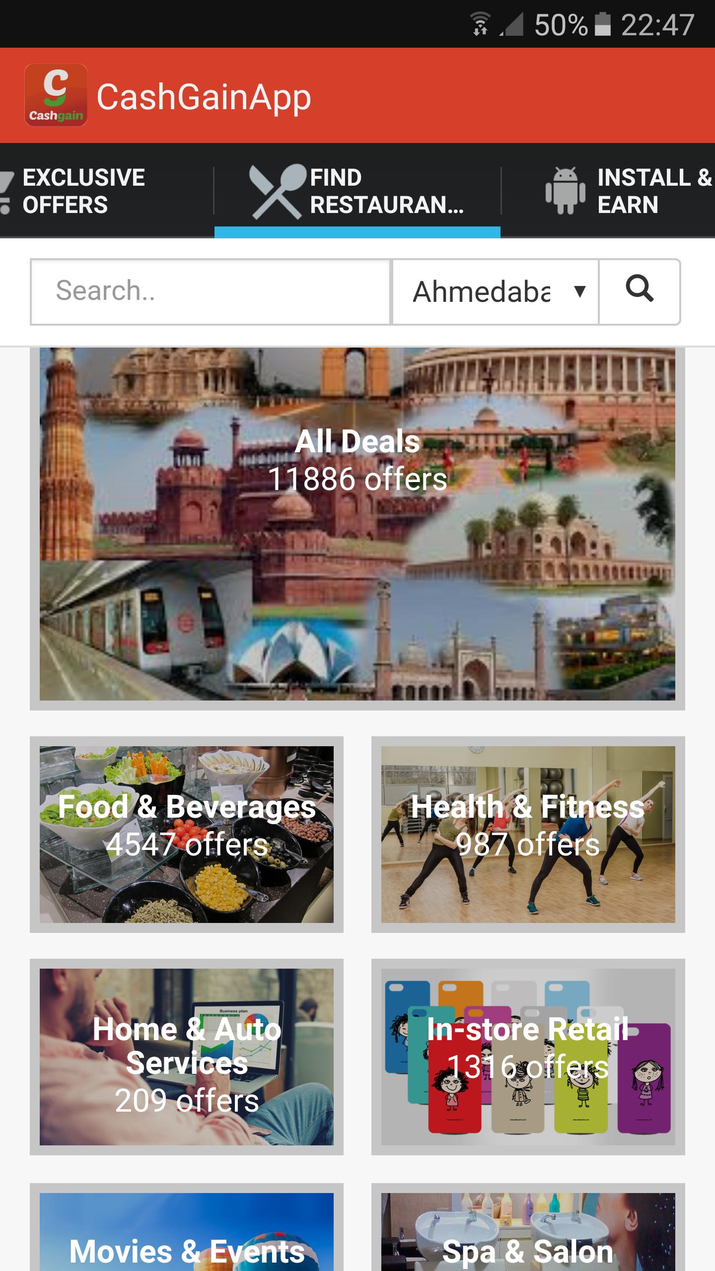 #CASH GAIN: Cash Back & Coupon